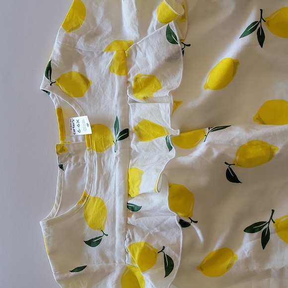 Carter's Lemon Print Dress size 6/6X NWT - Picture 5 of 7
